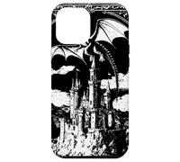 Carcasa para iPhone 12 Pro MAX Fantasía Oscura Vintage gótico Castillo dragón Mito Guay