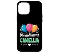 Carcasa para iPhone 12 Pro MAX Feliz cumpleaños Camellia