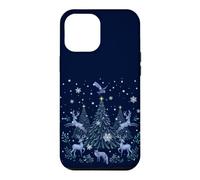 Carcasa para iPhone 12 Pro MAX Festivo Animales del Bosque Navidad Arte Whimsigoth Dibujo Episódico