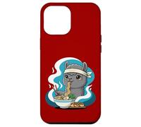 Carcasa para iPhone 12 Pro MAX Fideos Ramen Alpaca Japón Y2K Kawaii Alpacas Anime