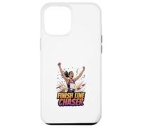 Carcasa para iPhone 12 Pro MAX Finish Line Chaser Running Motivación Atleta Diseño
