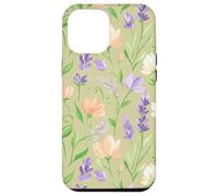 Carcasa para iPhone 12 Pro MAX Flores Silvestres de Primavera Floral Pastel jardín Prado Arte