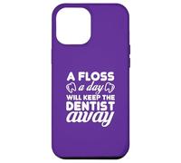 Carcasa para iPhone 12 Pro MAX Floss Daily Keep Dentist Away Dental Humor Cita
