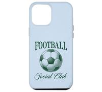 Carcasa para iPhone 12 Pro MAX Football Social Club Balón de fútbol Diseño de Estilo Vintage