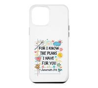 Carcasa para iPhone 12 Pro MAX For I Know The Plans I Have For You Christian Back To School