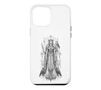 Carcasa para iPhone 12 Pro MAX Frigg Diosa Nórdica Cuervo Runa Reina de la Mitología Asgard