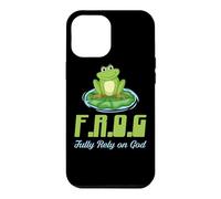 Carcasa para iPhone 12 Pro MAX Frog Confíe plenamente en Dios Clásico Cristiano Fe & Religión