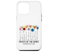 Carcasa para iPhone 12 Pro MAX Fruits of The Spirit Gálatas 5 22 Verso de la Biblia Cristiano