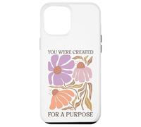 Carcasa para iPhone 12 Pro MAX Fuiste Creado con un propósito de Arte Floral