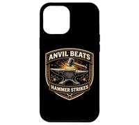 Carcasa para iPhone 12 Pro MAX Funny Blacksmith Yunque Beats Hammer Strikes Metalsmith Cita