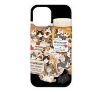 Carcasa para iPhone 12 Pro MAX Funny Cat Anti Depresivo Mamá Papá Niños Miau
