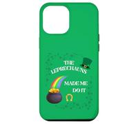 Carcasa para iPhone 12 Pro MAX Funny Cute The Leprechauns Made Me Do It Día de San Patricio