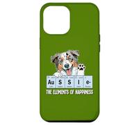 Carcasa para iPhone 12 Pro MAX Funny Elements of Happiness Blue Merle Aussie Lover