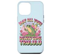 Carcasa para iPhone 12 Pro MAX Funny Frog Humor. May All Your Delulu Come Trululu Fairy