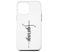 Carcasa para iPhone 12 Pro MAX Funny Garage Car Mechanic Husband Dad - Señal de Cruz Vertical