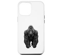Carcasa para iPhone 12 Pro MAX Funny Gorilla Selva Vida Silvestre Naturaleza Poder Animal Arte