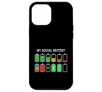 Carcasa para iPhone 12 Pro MAX Funny Introvert Humor Energy Level Graphic Anti Social Fun
