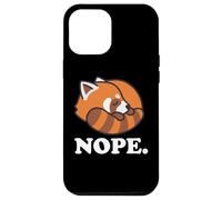 Carcasa para iPhone 12 Pro MAX Funny Kawaii Kids Boys Girls Napping Nope Red Panda Lover