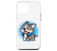 Carcasa para iPhone 12 Pro MAX Funny Kawaii Kids Music Headphones Blue Merle Corgi Lover