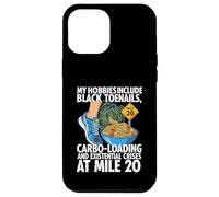 Carcasa para iPhone 12 Pro MAX Funny Marathon Runner Carbo Loading Mile 20 Joke