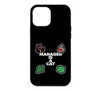 Carcasa para iPhone 12 Pro MAX Funny Office Humor Manager Is A Cat Feline Boss