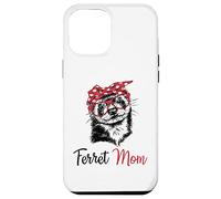 Carcasa para iPhone 12 Pro MAX Funny Womens Girls Glasses Bandana Mom Ferret Lover