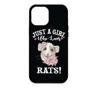 Carcasa para iPhone 12 Pro MAX Funny Womens Kids Just A Girl Who Loves Dumbo Ear Rats Lover