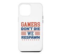 Carcasa para iPhone 12 Pro MAX Gamers Don't Die We Respawn Sparklers Patriotic Hombres Mujeres