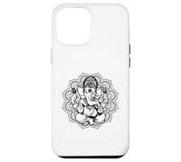 Carcasa para iPhone 12 Pro MAX Ganesha Mandala Hindú Dios Hinduismo Yoga Regalo