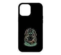 Carcasa para iPhone 12 Pro MAX Gato Negro Místico Grimorio Brujería Gótico Oculto