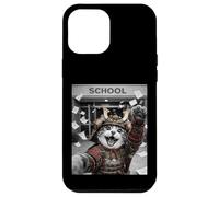 Carcasa para iPhone 12 Pro MAX Gato Samurai Último día de Escuela Vacaciones de Verano Divertido Selfie