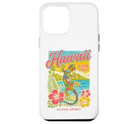 Carcasa para iPhone 12 Pro MAX Gecko Hawaiano Hibiscus Beach Tropical Hawaii Aloha Spirit