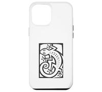 Carcasa para iPhone 12 Pro MAX Gecko Linocut Style Minimalista Animal Art