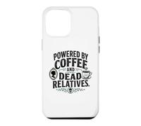 Carcasa para iPhone 12 Pro MAX Genealogía Divertida impulsada por el café y parientes Muertos