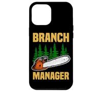 Carcasa para iPhone 12 Pro MAX Gerente de sucursal Forestal leñador Motosierra Cortar Madera