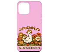 Carcasa para iPhone 12 Pro MAX Getting My Steps in Walking with The Lord Christian Floral I