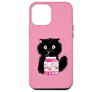 Carcasa para iPhone 12 Pro MAX Girls Cute Cat Strawberry Milk Kawaii Cow and Kitten