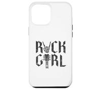 Carcasa para iPhone 12 Pro MAX Girls Rock, Rock'n Roll Girl, Rock On Grunge Guitarra Band