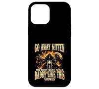 Carcasa para iPhone 12 Pro MAX Go Away Kitten, Divertido Bootleg Daddy Sigma Skeleton Biker