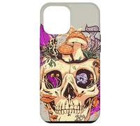 Carcasa para iPhone 12 Pro MAX Goblincore Aesthetic. Vintage Moon Crystals and Forest Skull