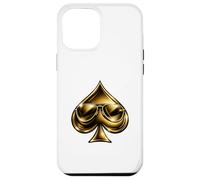 Carcasa para iPhone 12 Pro MAX Golden Spade Sunglasses Poker Casino Lucky Symbol