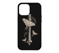 Carcasa para iPhone 12 Pro MAX Gótico Polilla Anatomía Columna Luna Oculto Naturaleza