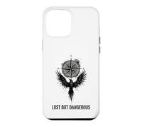 Carcasa para iPhone 12 Pro MAX Gráfico de ala de brújula perdida Pero peligrosa