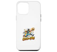 Carcasa para iPhone 12 Pro MAX Gráfico de Captura de acción de béisbol Catch The Fire