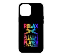 Carcasa para iPhone 12 Pro MAX Gráfico de Estrellas Relax The Clarinet Player Is Here