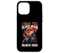 Carcasa para iPhone 12 Pro MAX Gráfico Retro de I Saw The Blood Moon 2026 Howling Wolves