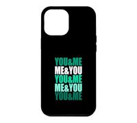 Carcasa para iPhone 12 Pro MAX Gráfico Verde Azulado Claro Aqua Color You&Me&You&Me Teal Aqua