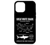 Carcasa para iPhone 12 Pro MAX Gran Tiburón Blanco Anatomía Océano