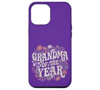 Carcasa para iPhone 12 Pro MAX Grandma of The Year Retro Floral Cute Grandmother Vintage