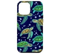 Carcasa para iPhone 12 Pro MAX Green Sea Turtle Marine Life Ocean Decorative Pattern